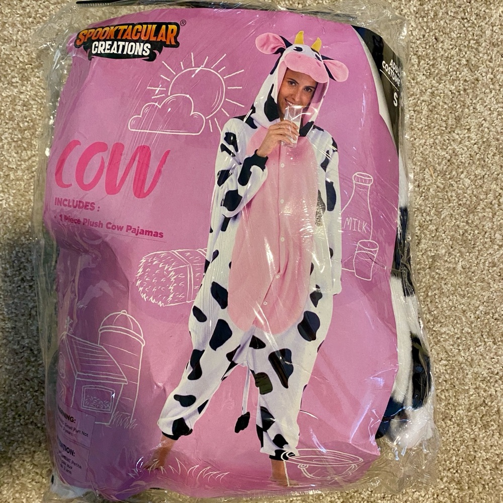 Adult Cow Costume Size Small